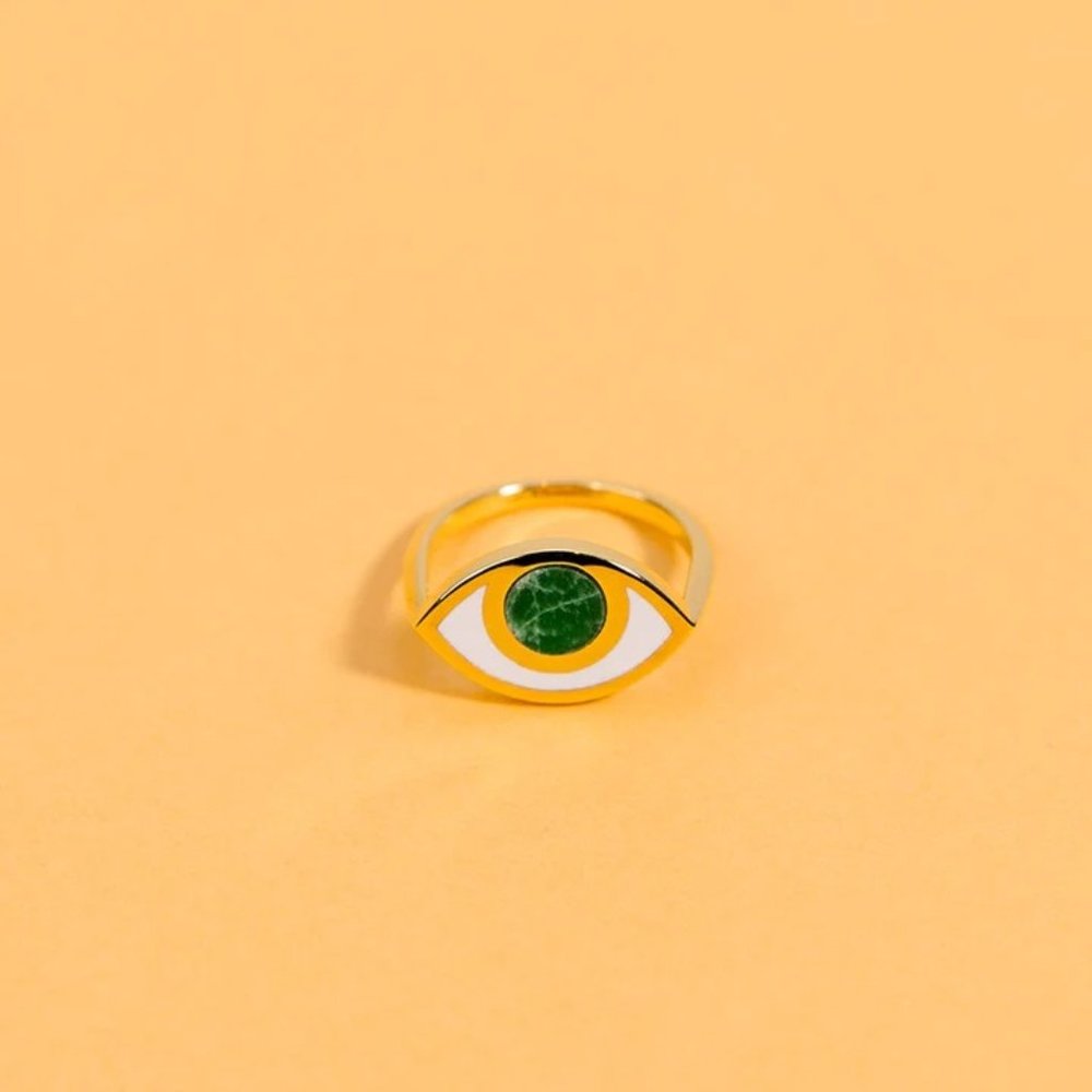 Marta Pia x Mociun Third Eye Ring Green (Sold Out) S